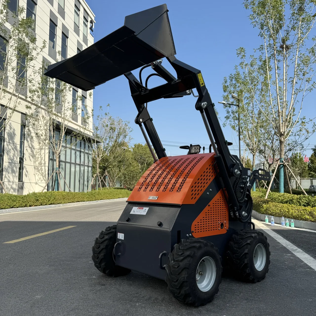 Китайский дизельный колесный погрузчик RBX Строительная техника мини-погрузчик с кусторезом и