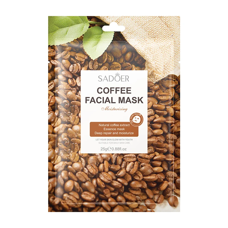 SADOER Private Label Organic Whitening Moisturizing Sheet Fruit Beauty Face Mask Mascarillasl Skin Care Facial Mask