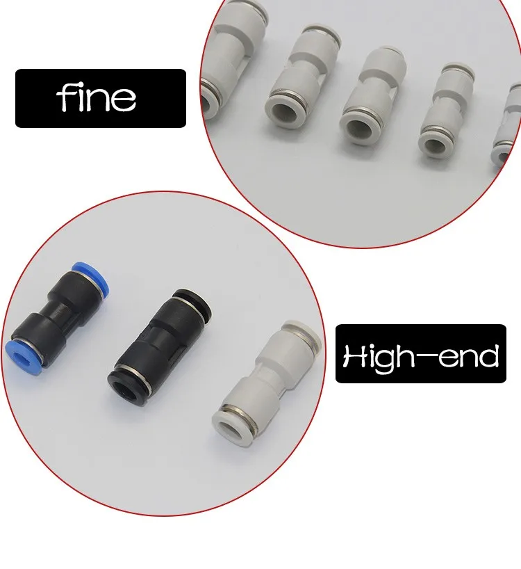 Yshun пук из искусственной кожи серии быстросъемные Союза пуш-ап в пневматический штуцер для подключения PU шлангов из нержавеющей стали