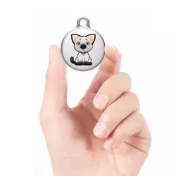 ALL PASS Mini Pet Sticker Keychain Waterproof Wireless Dog Cat Locator Pet Anti-lost Device Tracker GPS