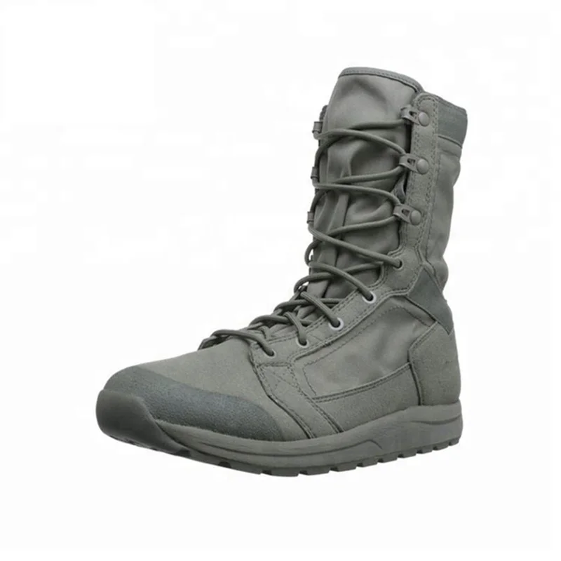 Custom Tactical Boots Hunting Climbing Shoes Grey Outdoor Hiking Sports Tactical Combat Boots For Men