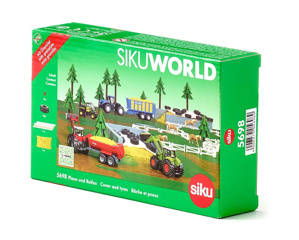 Siku High Quality Personalized Diecast Toy Model Accessories Diecast Tyres And Tarpaulin 5698 For Wholesale