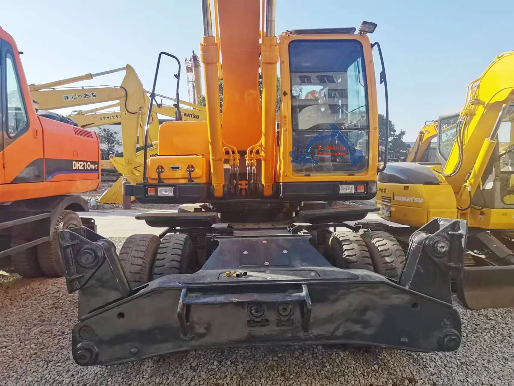 Good Condition Used Original Korea Hyundai R210W Wheel Excavator Used Excavator