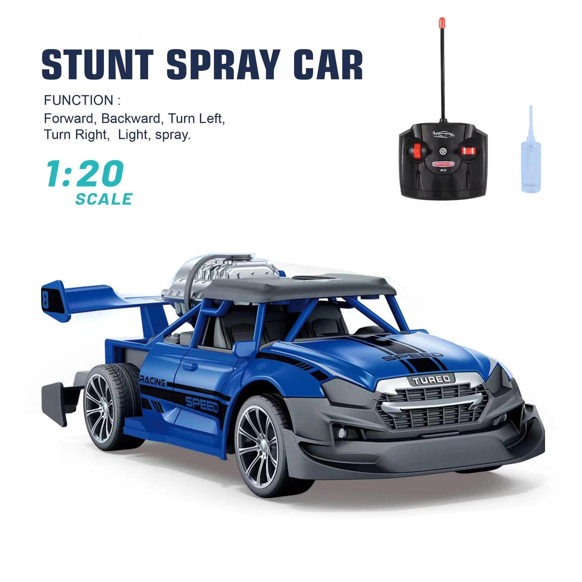 RC jet fart spray car 1:20 rc car high speed off-road electric Radio Control Toys translation remote control car