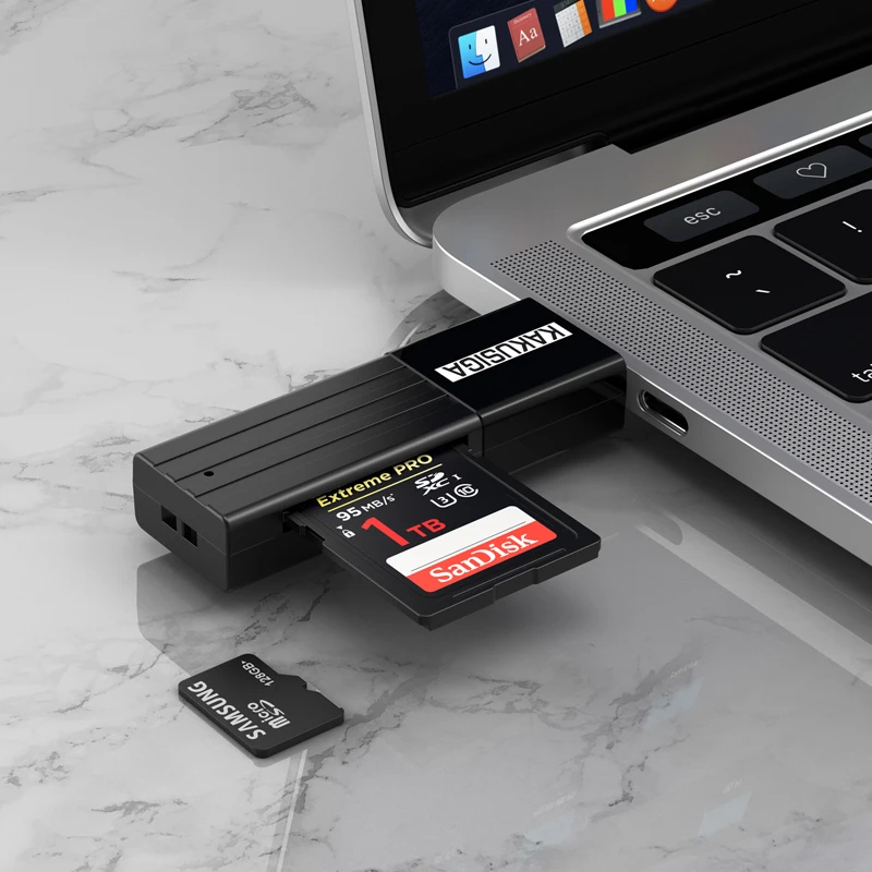 Kakusiag KSC-749 Helian серии 2 в 1 кард-ридер черный (USB2.0) совместим с окном серия Mac OS система Linux