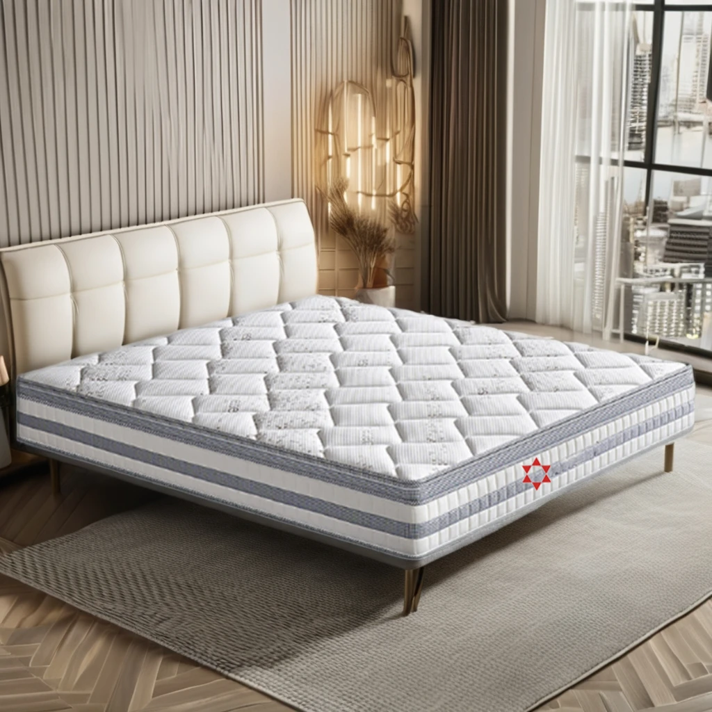 Customization Foldable 5-Zone Pocket Spring Memory Foam Queen King Size Hypo-allergenic Mattress for Bedroom or Hotel