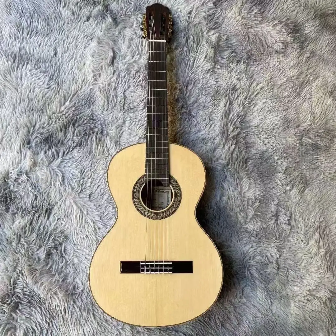 High Quality 36-Inch All-Solid Classic Acoustic Guitar with Cocobolo Spruce Top Rosewood Back/Side Ebony Fingerboard Ready Ship