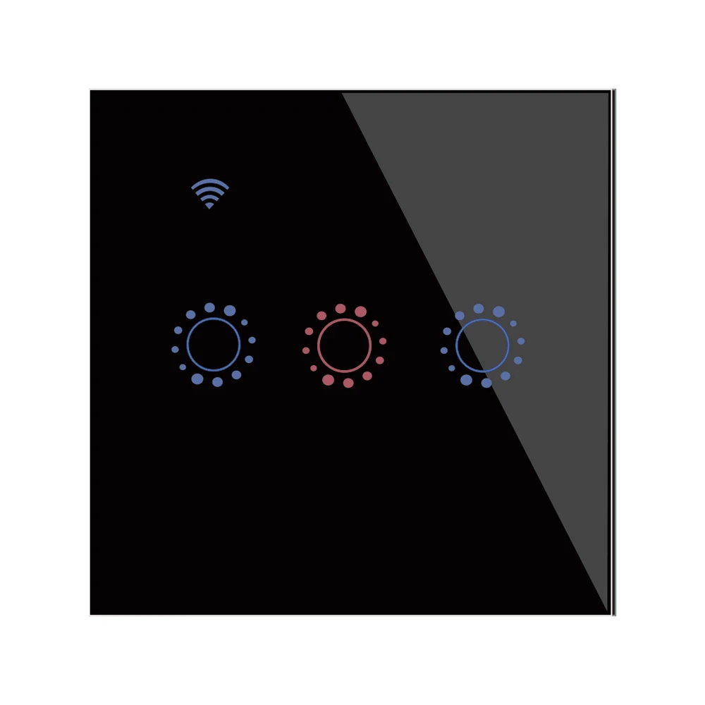 Оптовая продажа, живой и нейтральный провод, Wi-Fi переключатель, Великобритания, 12 В, низкая потребляемая мощность, установка времени, голосовое управление alexa, Wi-Fi, сенсорный переключатель