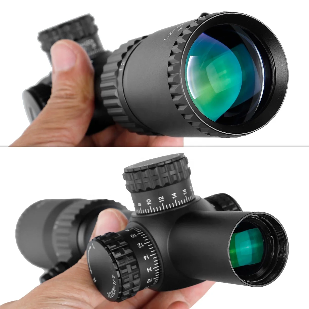 YSC OEM 1.2-6X24 IR Optic Scope 30mm Tube 1/2 Click Value Scope Compact Tactical Sights