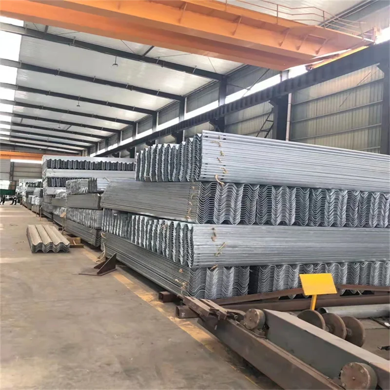 Highway Guardrail Plate Metal Crash Barrier W Beam Barrier