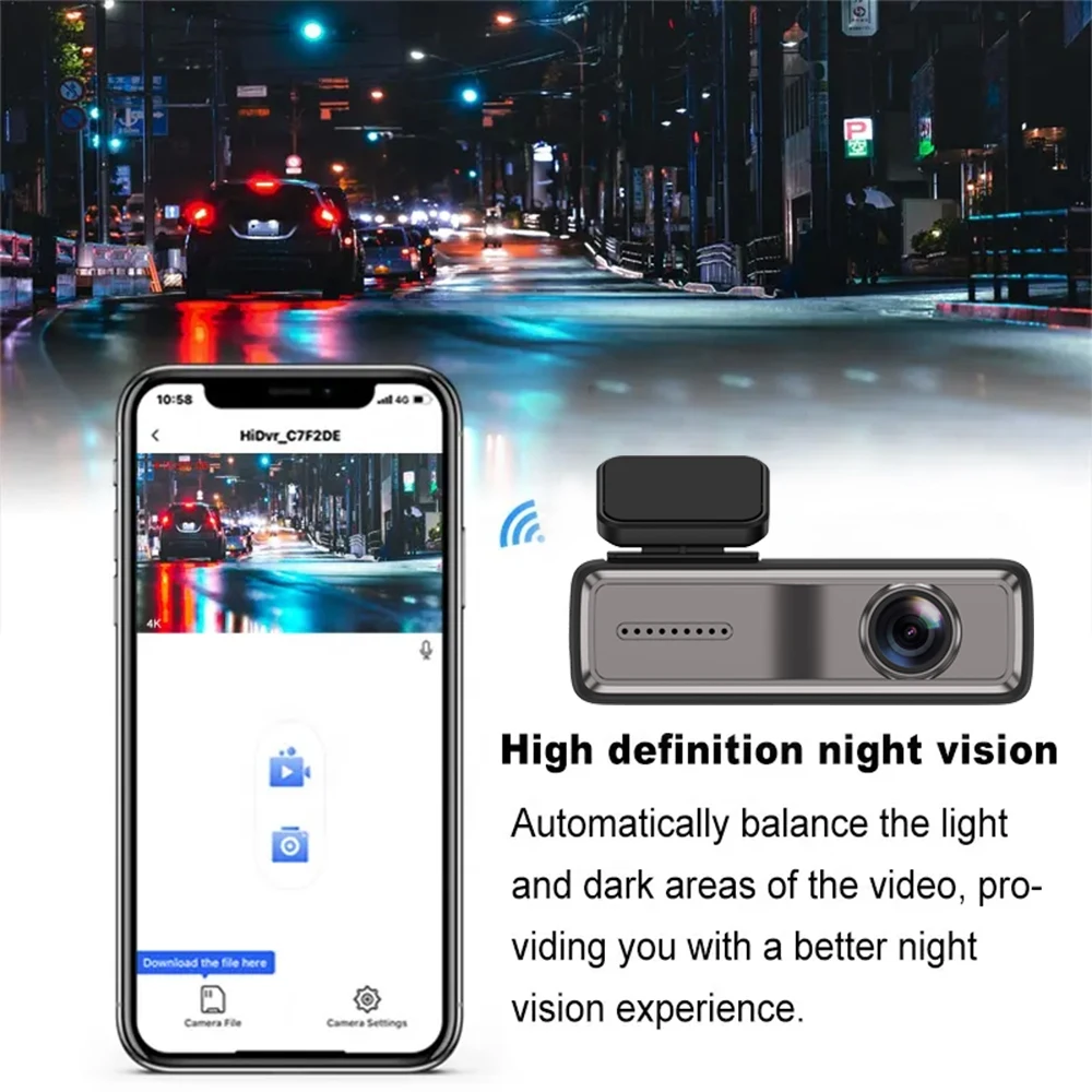 Super Night Vision Wifi Video Recorder 1080P Full HD 160 Degree Car Black Box Car DVR Camera Night Vision Mini Dash Camera