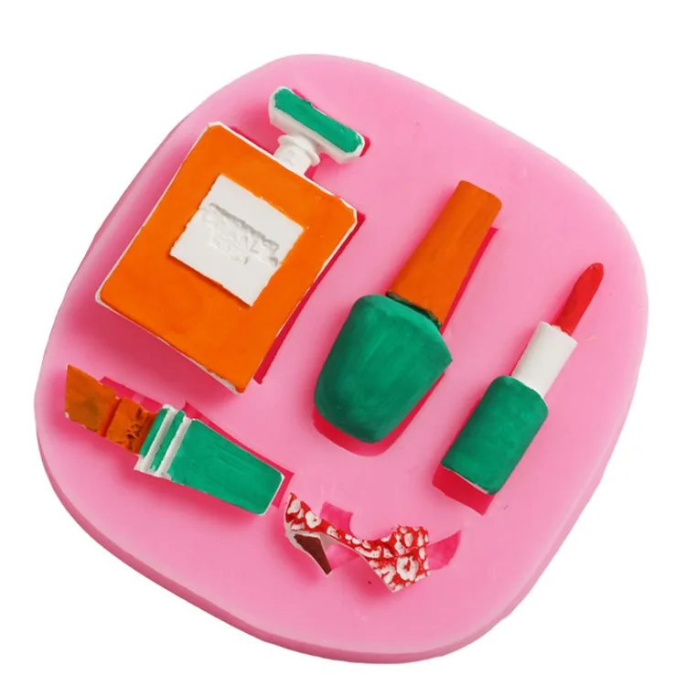 Perfume Nail Polish Wedding Decoration DIY Baking Tools Cosmetics Silicone Mold Fondant Cake Chocolate Cookie Mold