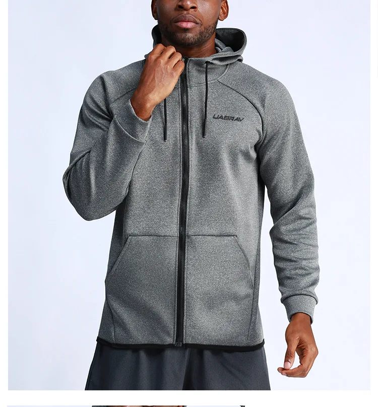 
Custom Outdoor Sportswear Men Oversize Casual Running Jacket Blank Zip Up Hoodies For Men 