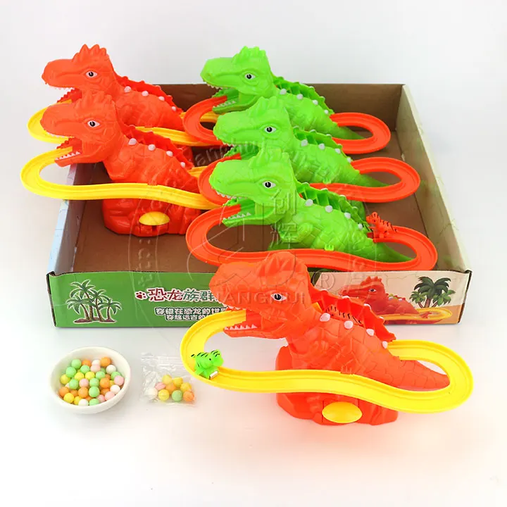 For Kids Dinosaur stair climbing track Slide board Toys with candy