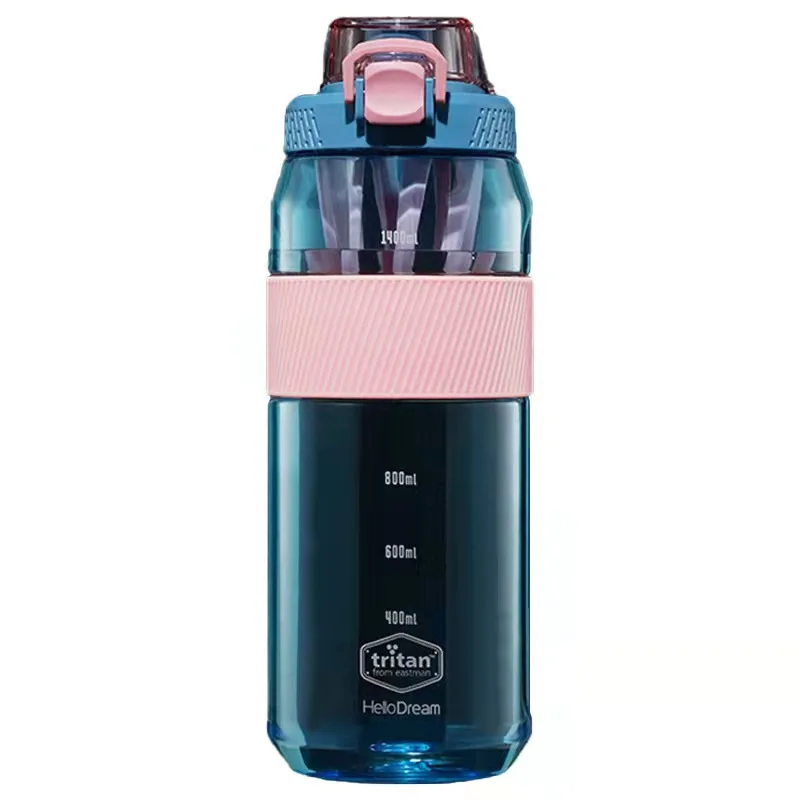 Aikesi factory directly sells sports giant dragon space cup 1600ml tea straw dual-purpose portable gift water cup