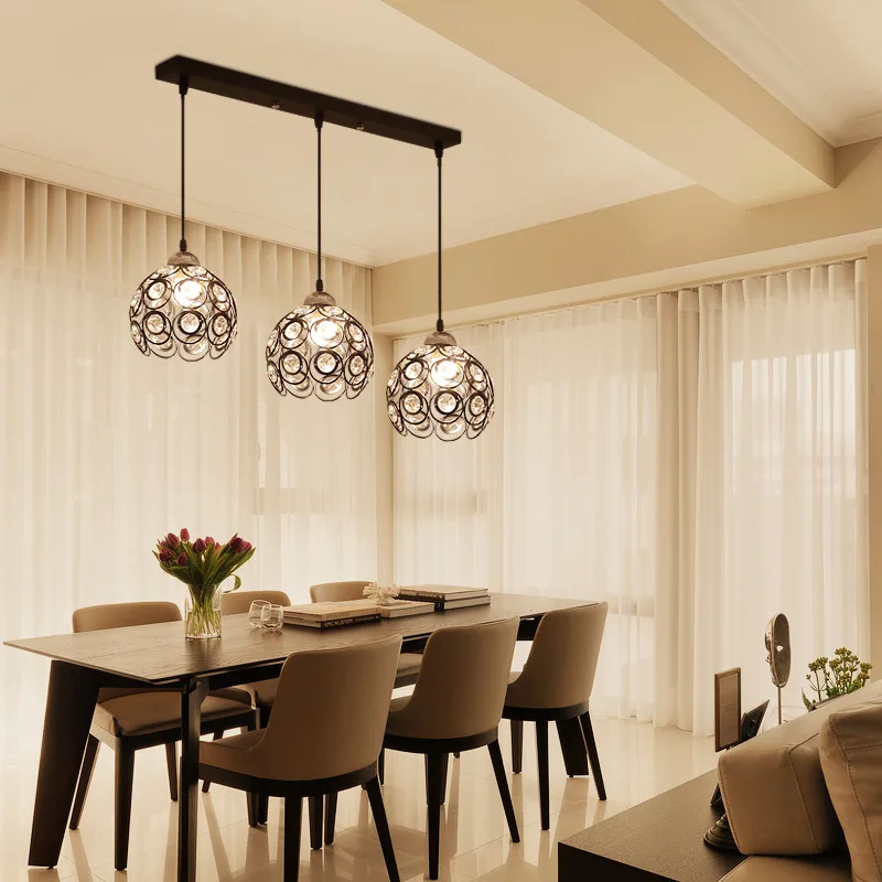 Contemporary Luxury Home Bedroom Led Round Ceiling Crystal Modern Chandeliers & Pendant Lights