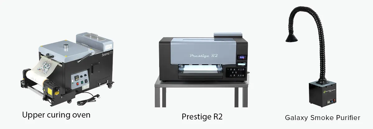 GALAXY DTF Station Epsons Xp600 Dual Head Printing Machine A3 DTF PRINTER For Garment Hoodies T-shirt  Printing