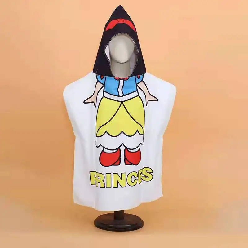 Microfiber Fashion Baby Bath Toweling Poncho Hooded Beach Clothes With Hood Cape for Children Beach Towel