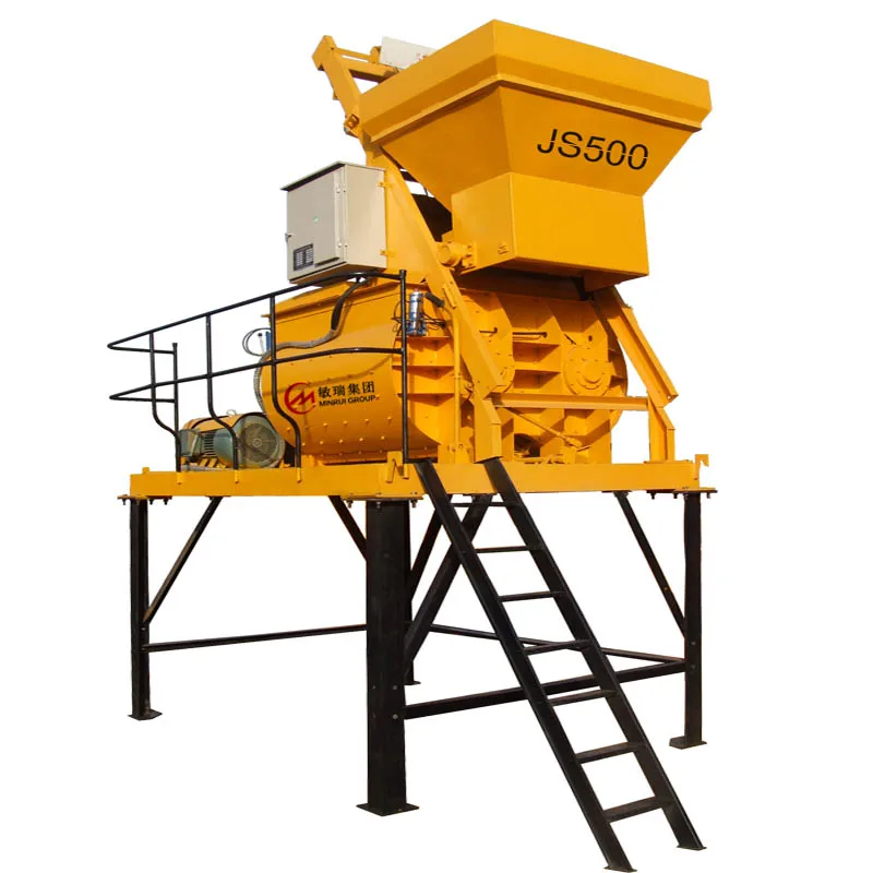JS500 Concrete Mixer And Feed Drawing