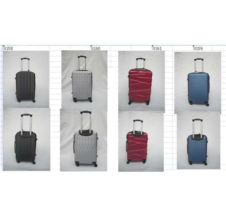 Ruiyang-  ABS 12pcs SKD semi-finish luggage bags