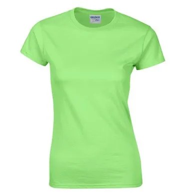 Custom  Female Slim Fit T Shirts for Girls Women Cotton Colorful Short Sleeve