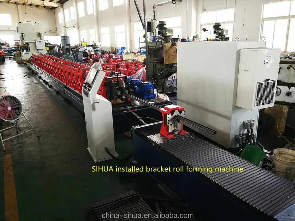 Installed Bracket Roll Forming Machine C Purlin Roll Forming Machine Mounting System Frame Machine