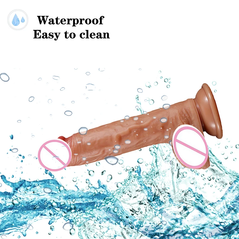 Moonuo Liquid silica gel irealistic skin dildo Female Adult Products Gay Skin Soft Waterproof Gay Toys Sex Toys ODM OEM KY-051