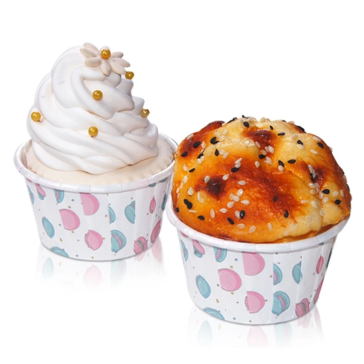 Custom printed Paper Cupcake Cup Disposable Baking Mold Muffin Tools Cake Liner
