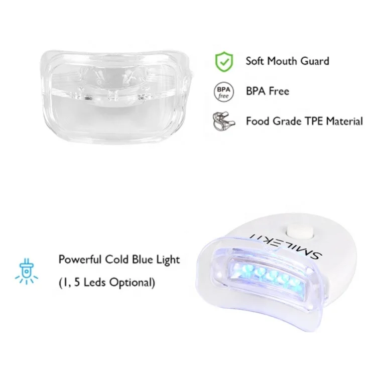 Led Teeth Whitening Gel Wholesale Led Light Dental Bleaching Gel Syringe Home Use Teeth Whitening Kit Private Logo