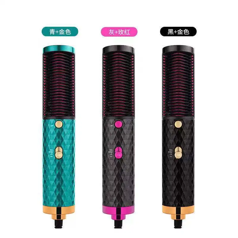 New Negative Ion Hair Straightening Comb, Dual-Purpose Comb, Styling Straightening Iron, Curling Iron