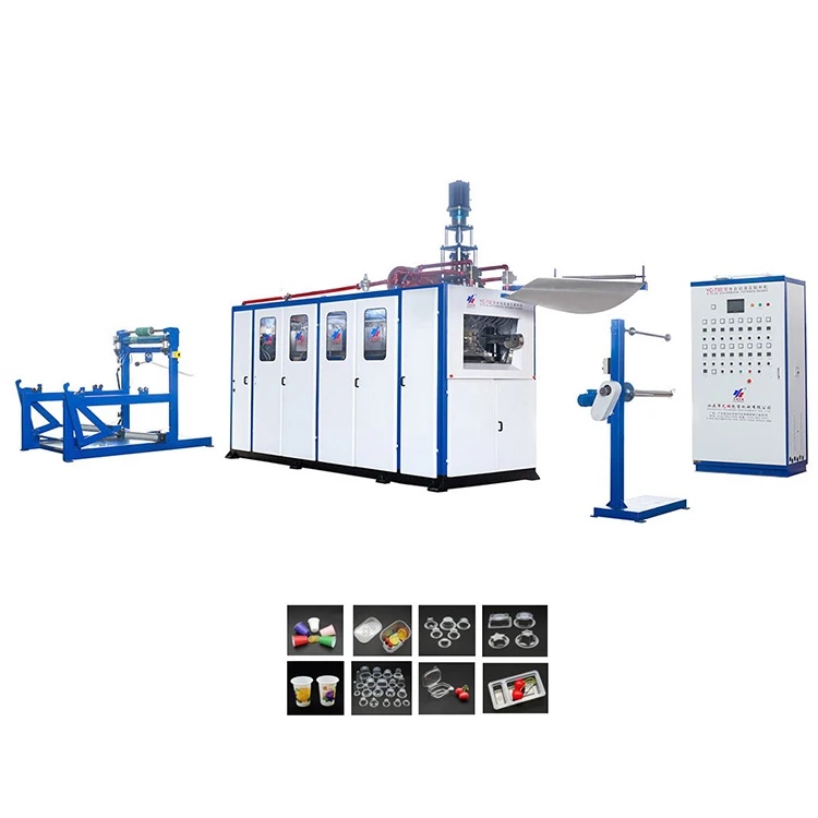 YC-750 Fully automatic thermoforming machine plastic PLA biodegradable cup making machine