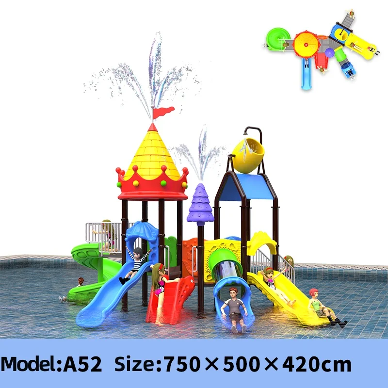 Wholesale High Quality Plastic and Aluminium Alloy Swimming Pool Slide kids playground equipment outdoor for Amusement Park