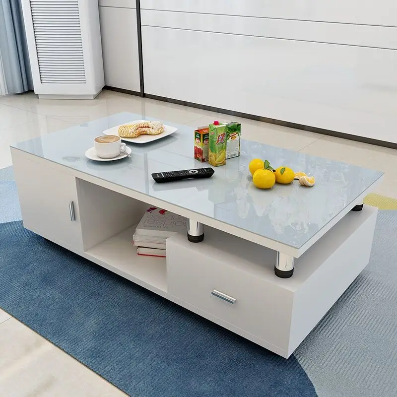 Chinese Factory Home MDF Living Room Nesting Coffee Table Chrome Tea Table