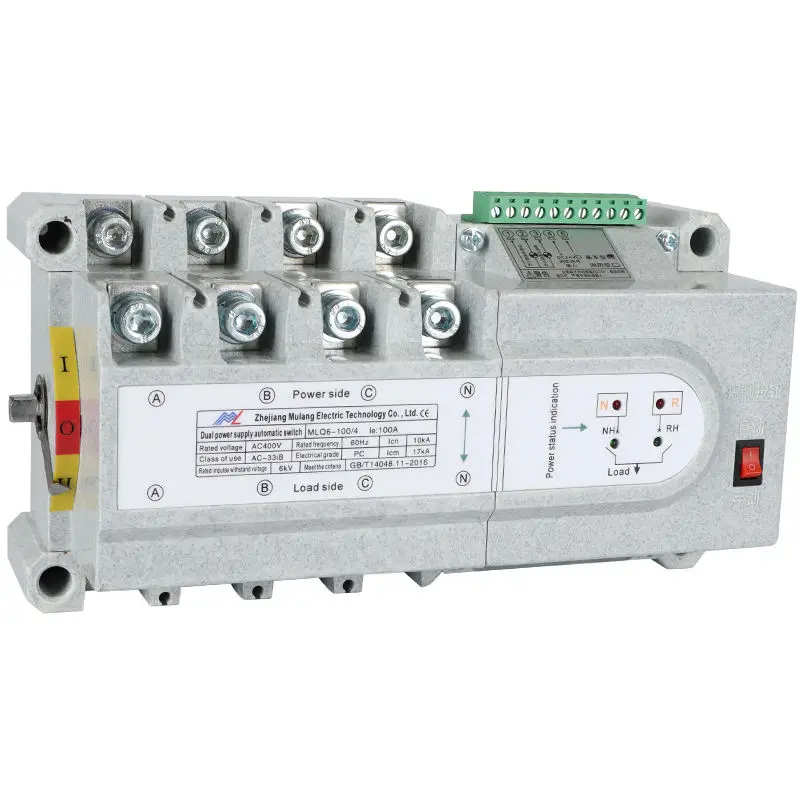 Low Voltage MCB Price ATS 4p Changeover Switch Automatic Transfer Switch