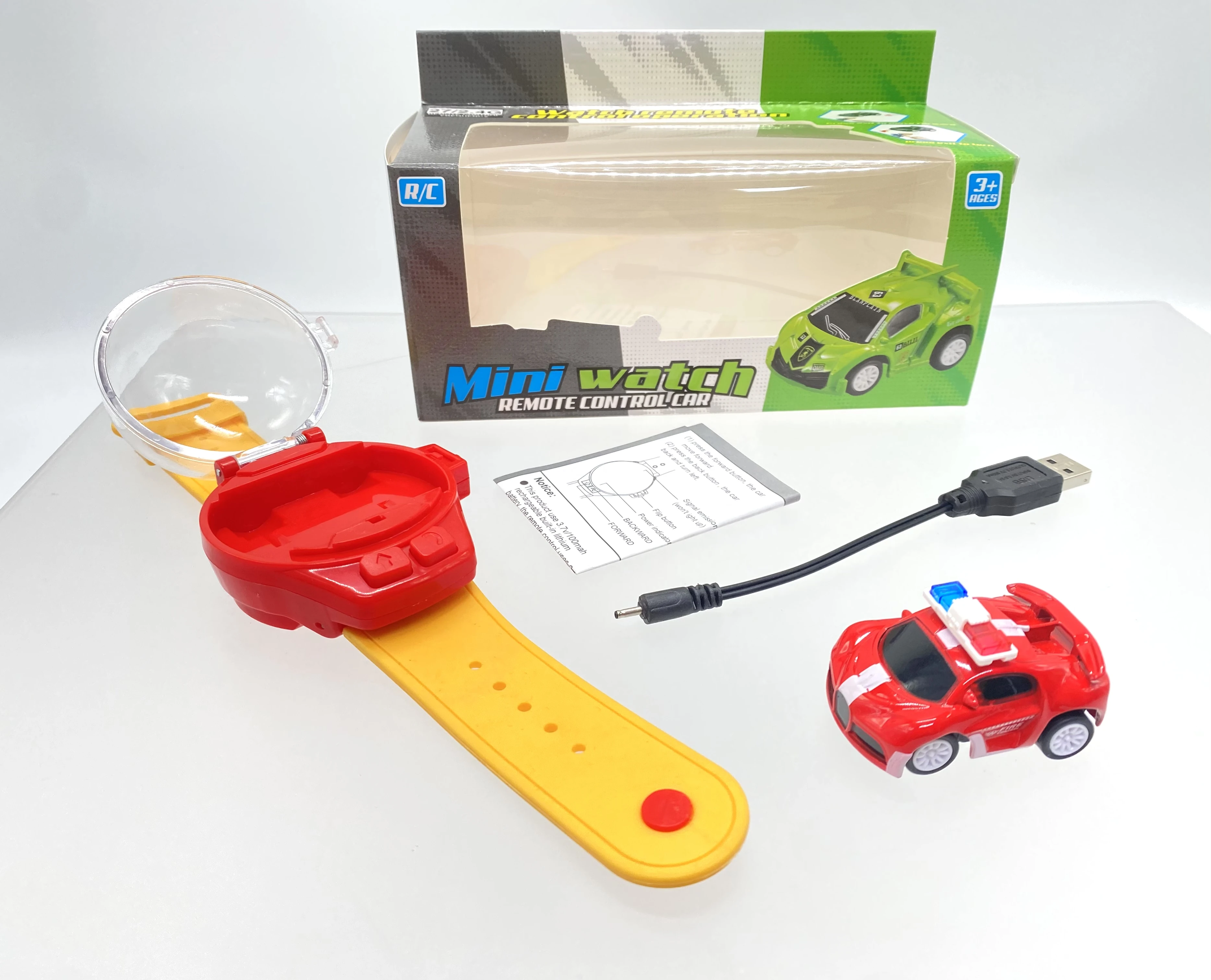 2.4 GHz Mini Watch RC Car Toys RC Watch Racing Car with USB Charging Remote Control Car
