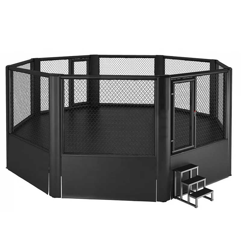 Hexagon and Octagon Cage MMA Cage Fighting UFC Cage