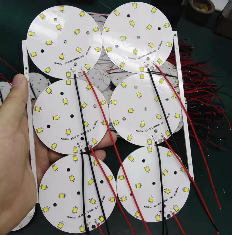 Professional Custom Aluminum LED PCB Board, AC220V 10W 20W 30W LED light PCBA Circuit Board Manufacturer