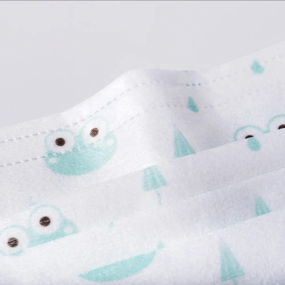 
hot sale breathable individual packaging customize printed kid face mask disposable 