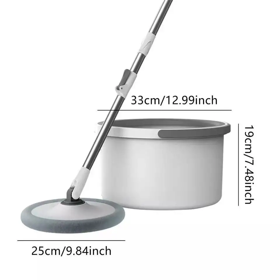 360 Spin Bucket Mop Clean Sewage Separation Floor Round Mop  Microfiber Household Hand Wash Free Window Washer Lazy Flat Mop