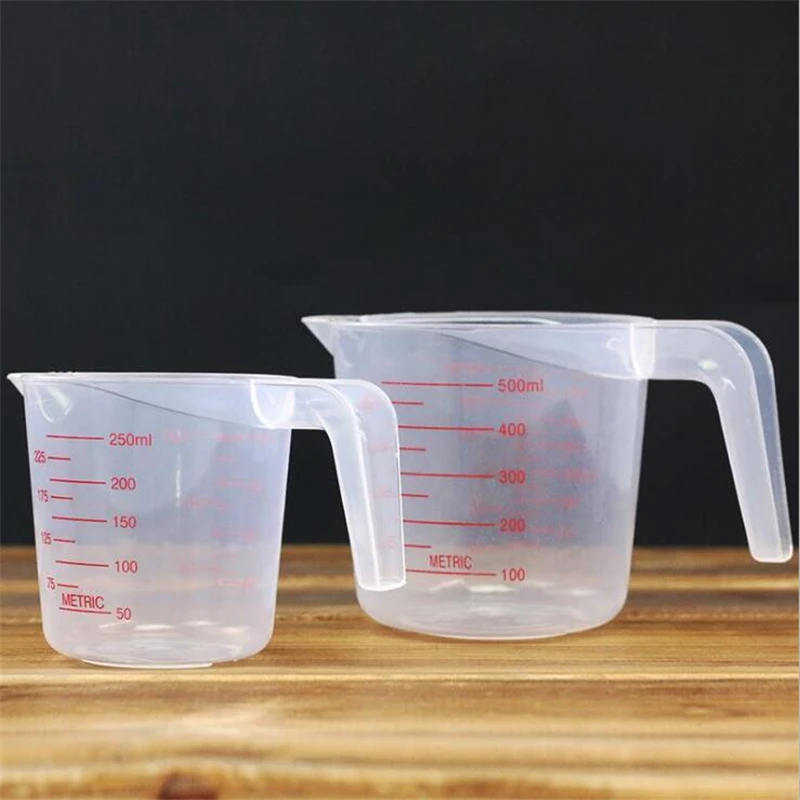 250/500/1000ml термос для хранения еды класс пластмассы пищевых мерный стаканчик на английском языке весы твердого английского фарфора Pour Носик кухонные принадлежности выпечки концентрированная