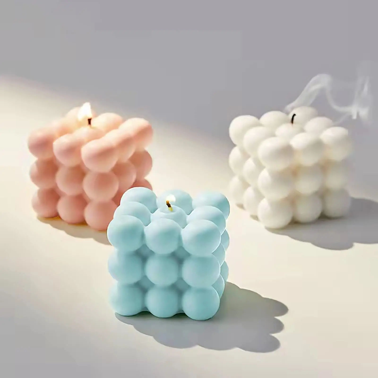 DIY 3D Bubble Wax Handicrafts Customized Form Silicone Mold For Candle
