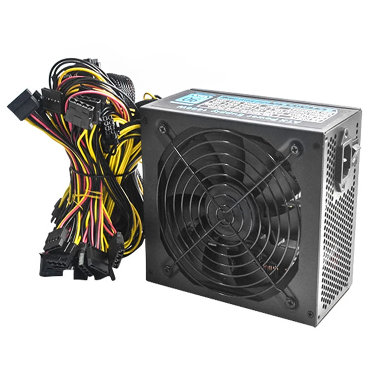 Atx gold 90plus gold Efficiency GPU ATX Game PC Power Supply  1800W  12V power supply psu