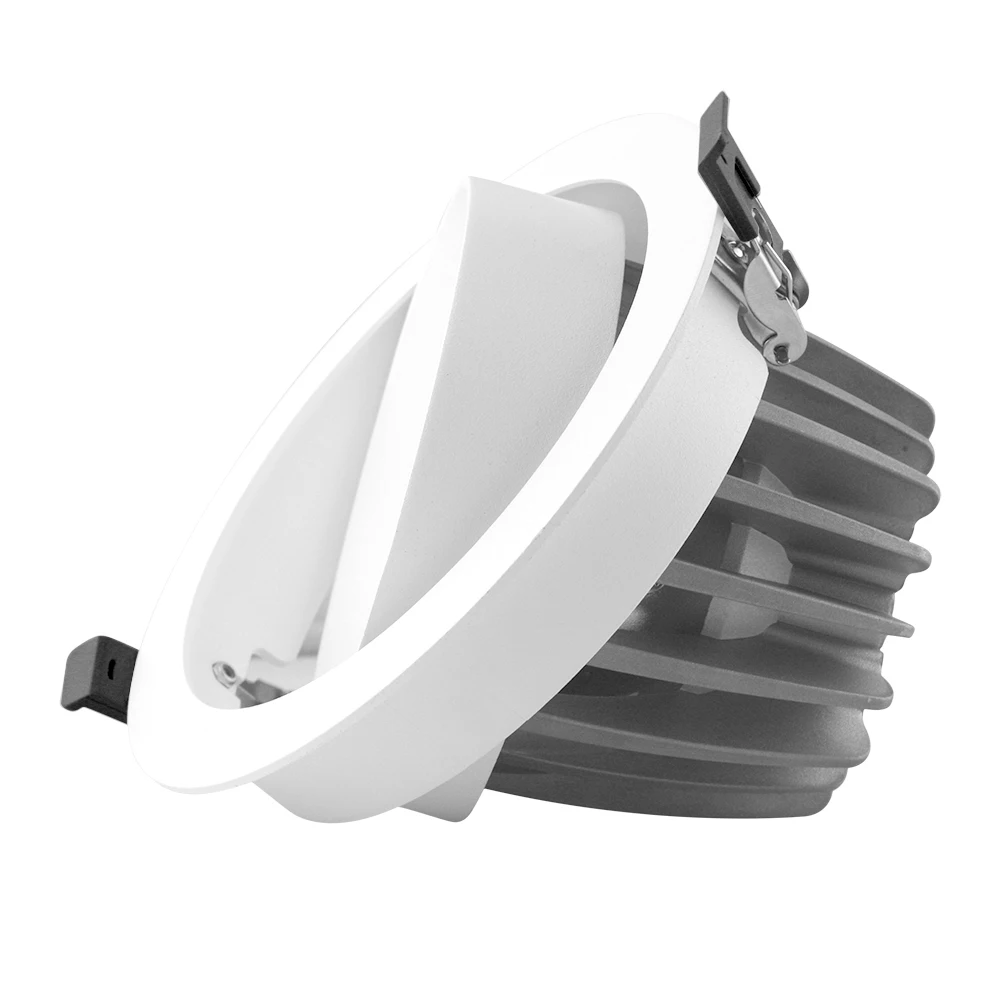 18W 2200m LED downlight cutout 100mm IP20 with Citizen chip round  adjustable recessed LED downlight COB