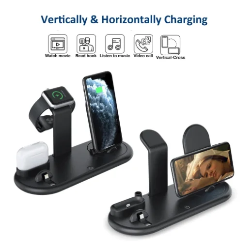  Gecen 7 in 1 multiple Function Fast Wireless Charging Dock With Lamp For cell