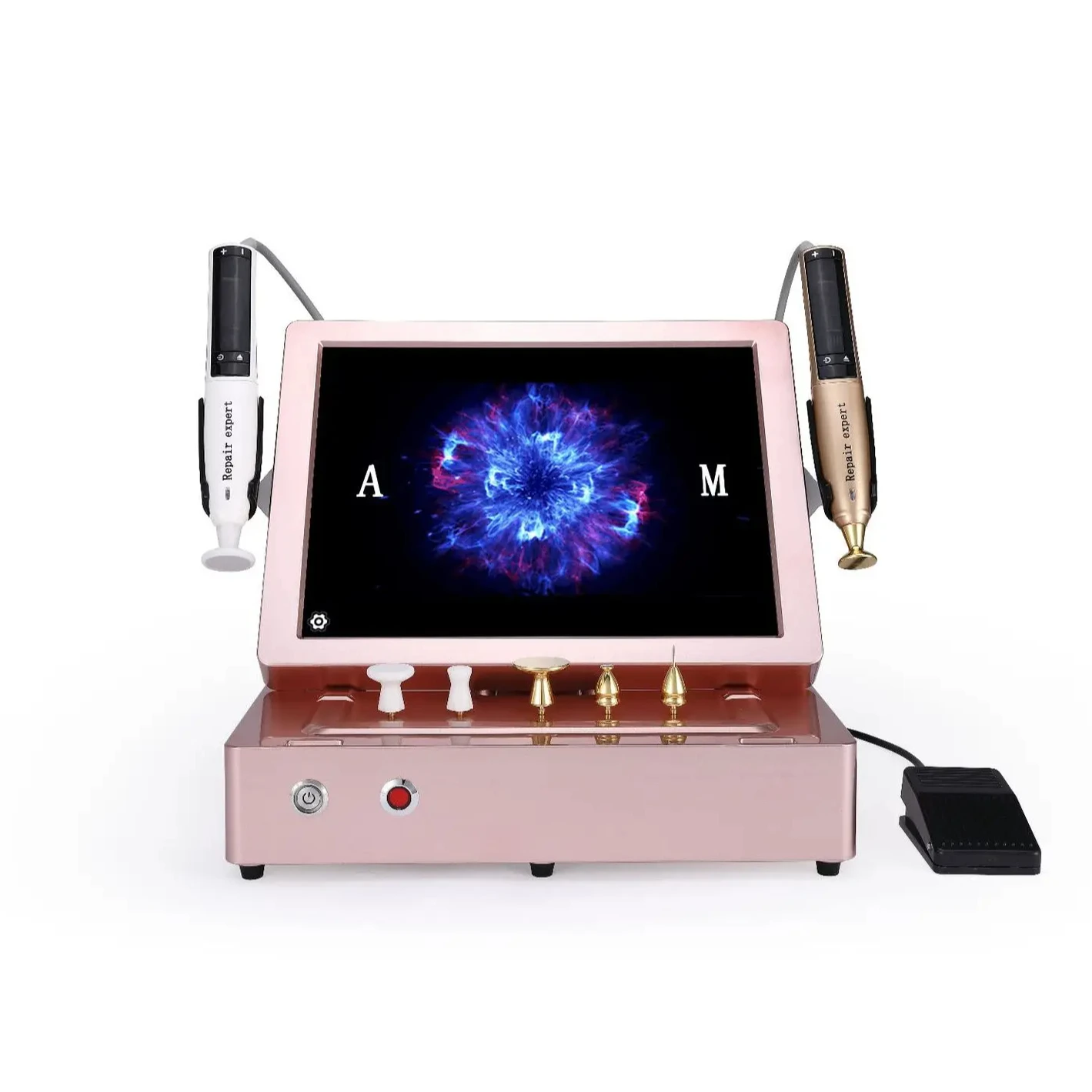 2 In 1 High Frequency Pen Skin Tightening / Jet Facial Lift Wrinkle Removal Mole Ozone Machine