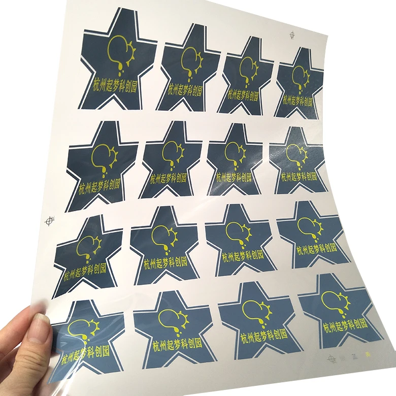 2024 digital printing iron on sticker custom heat transfer logo for clothing