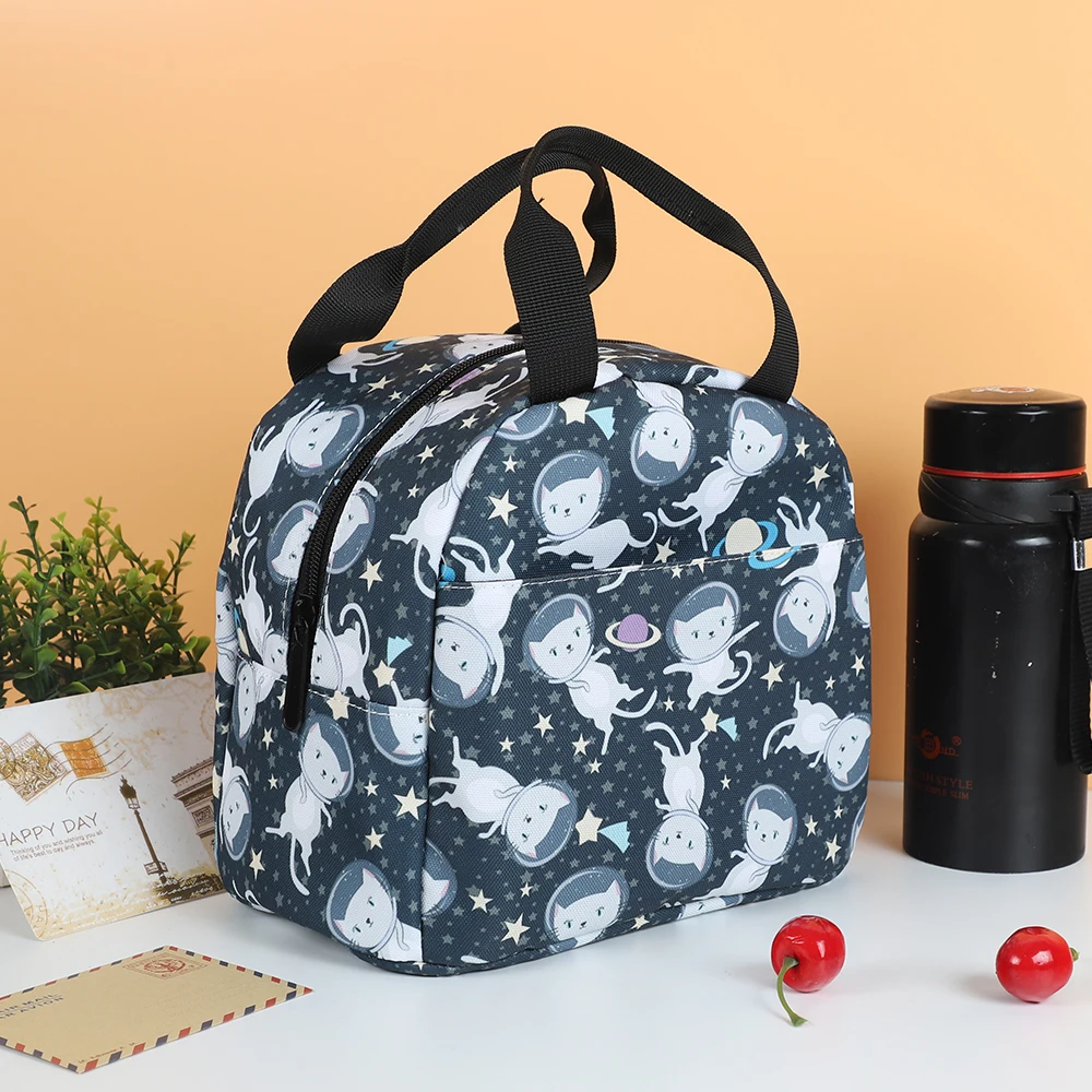 Eco-friendly Lunch Aluminum Bags Custom Reusble Lunch Bags for Kids Custom Logo Aluminum Foil Thermal Insulation Lunch Bag