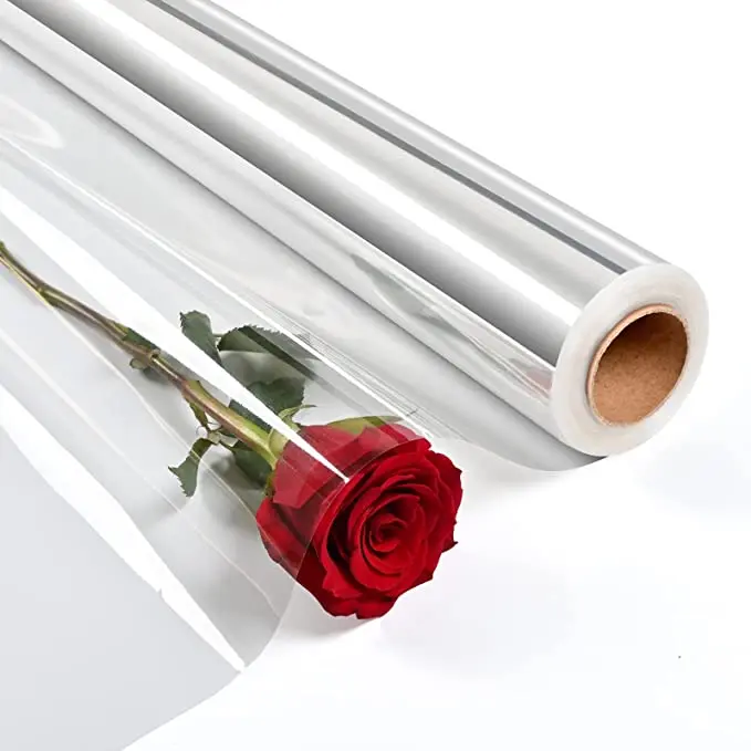 Wholesale Transparent Cellophane Rolls For Flowers Poly Cellophane Wrap