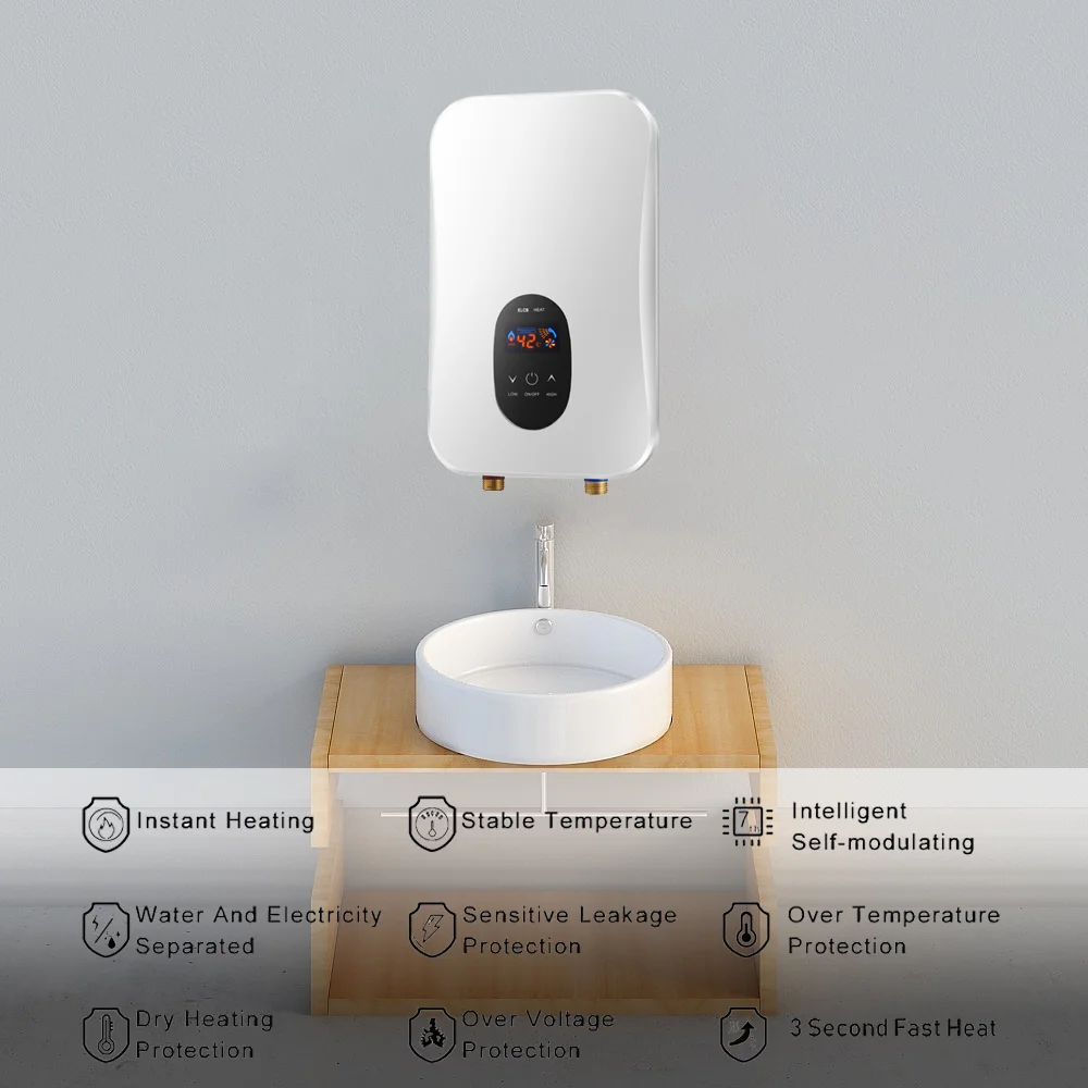 110V-127V 3500W electric bath water heater tankless instantaneous water heater