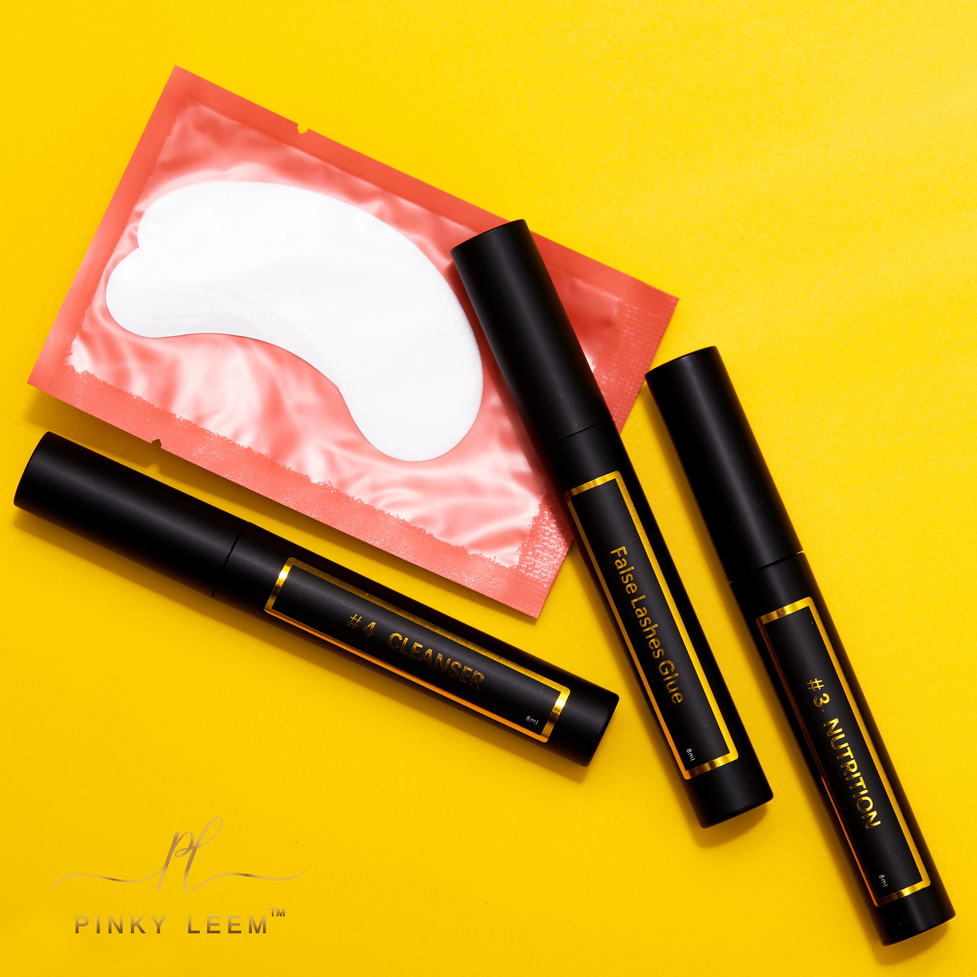 Pinky Leem OEM Products Set Solution Full Keratin Curling permanent Professional Perming Lift lash lifting glue balm